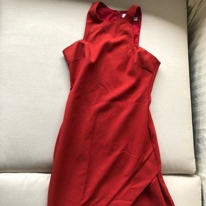 Elizabeth and James red sheath dress.